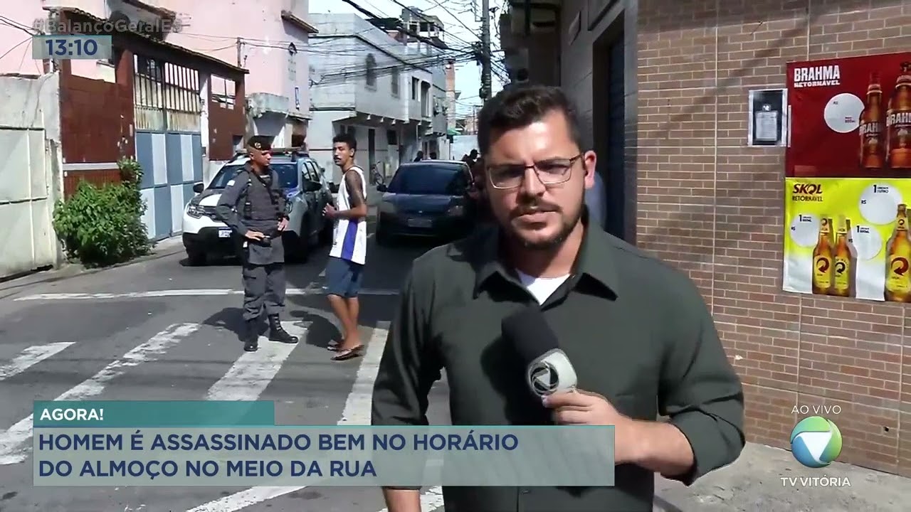 Homem é assassinado bem no horário do almoço no meio da rua