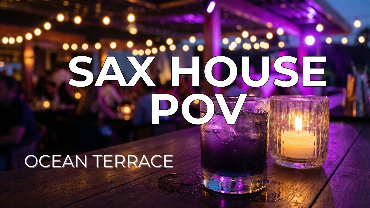 Deep House Sax Terrace Mix 🌙 | Afterdark Hypnotic Groove (immersive Live Sax Energy)