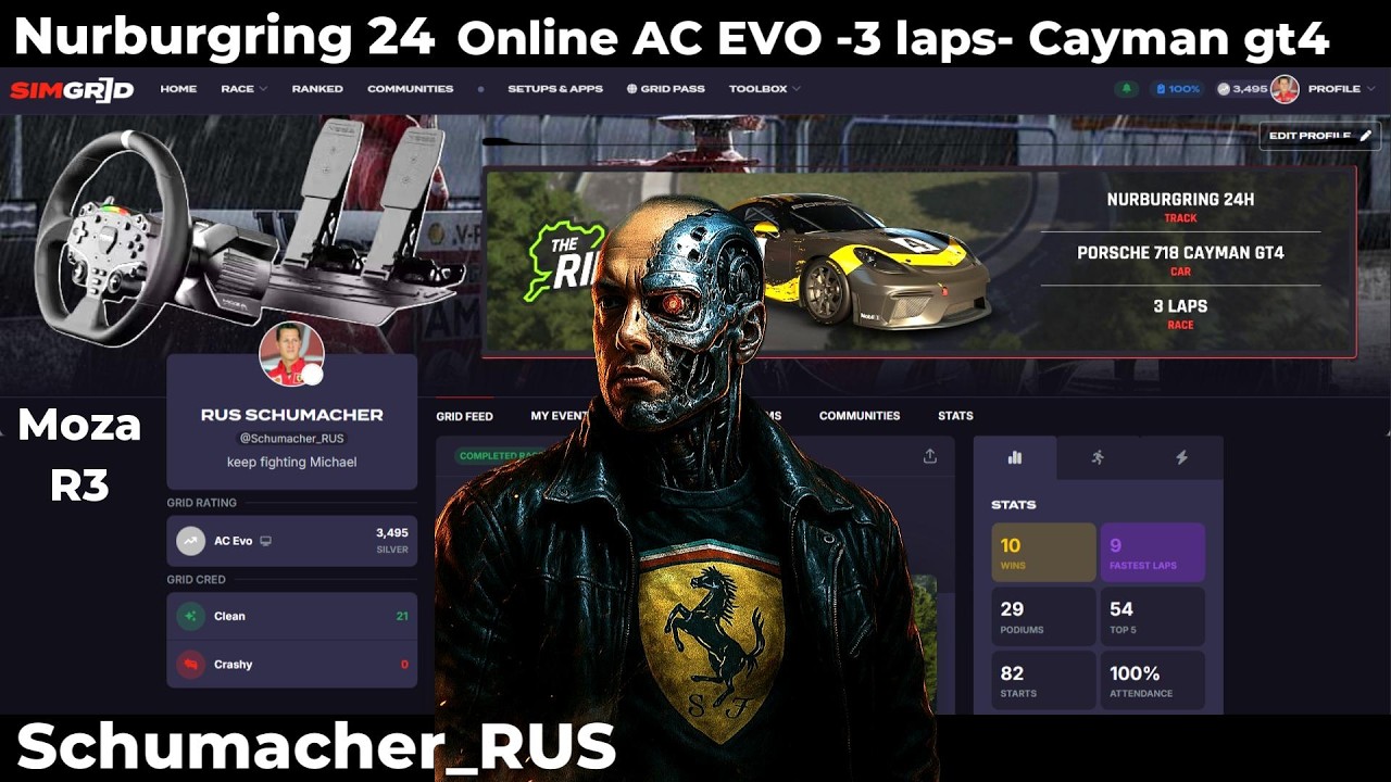 AC EVO Daily Racing Online Nur_24 на Moza_R3 (в шаге от ранга голд на SimGrid)