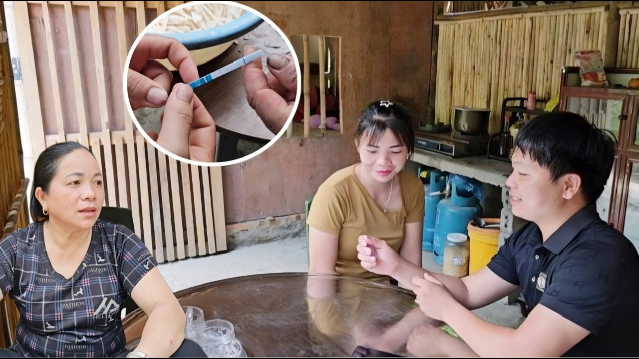 They couldn't believe their eyes, so they bought a pregnancy test to double-check.