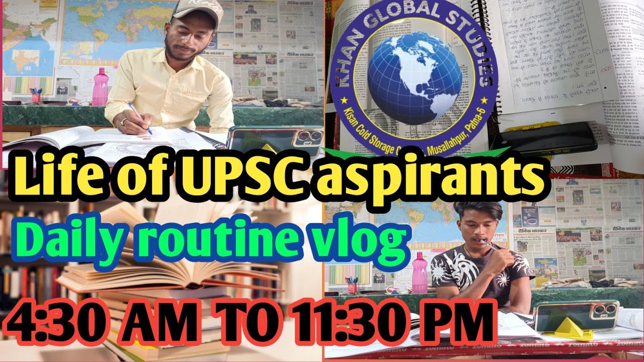I woke up at 4:24 AM to study for UPSC CSE*A day in life of UPSC aspirant l DAILY ROUTINE UPSC CSE
