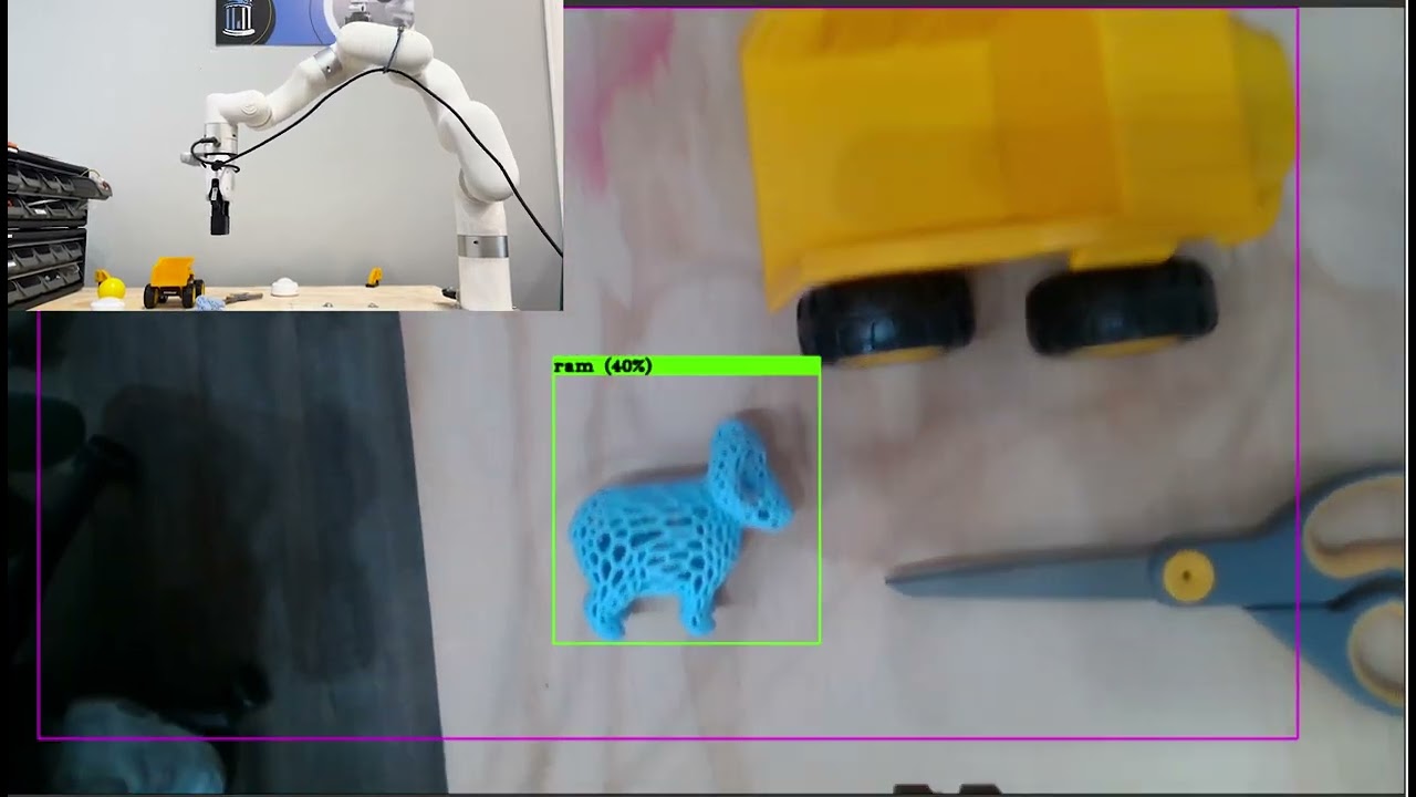 uFactory robotic xArm with Computer Vision Object Detection