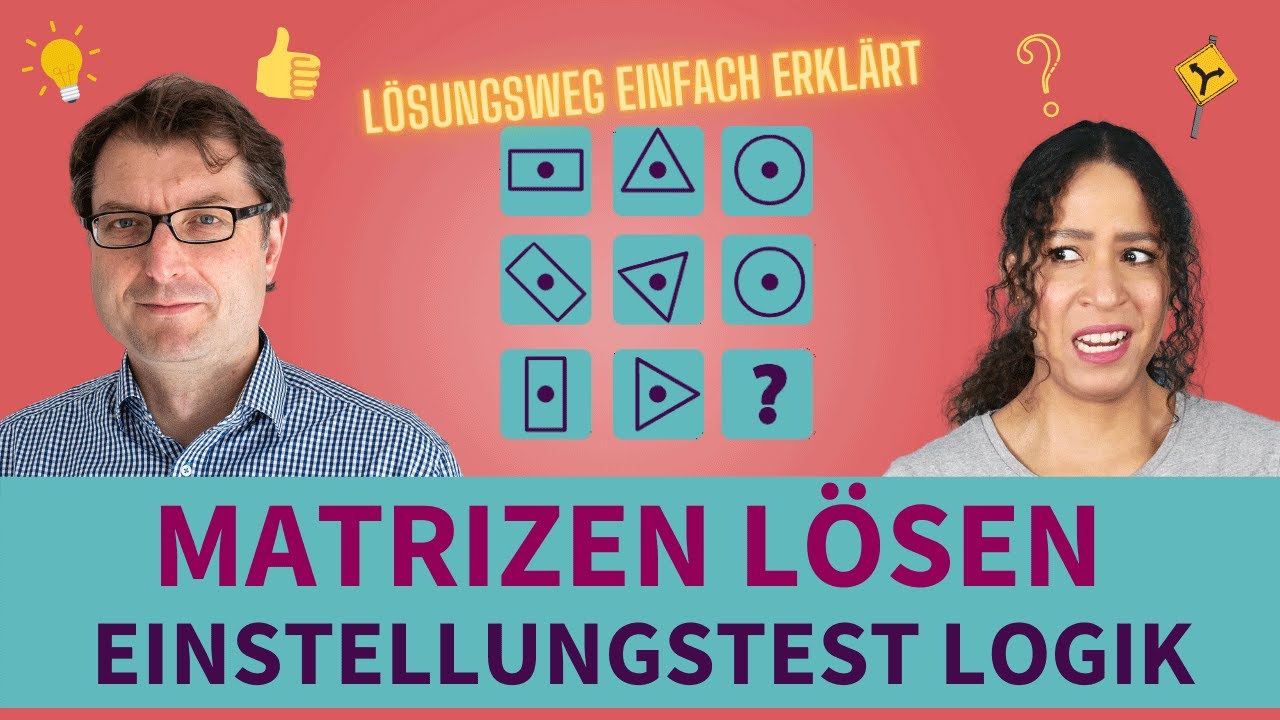 Matrizen lösen | Einstellungstest Logisches Denken trainieren #einstellungstest #logik #lernen