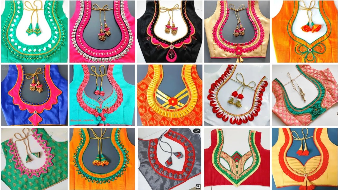 90+Luxury Boutique Style Blouse Neck Design/Blouse Back Design/Blouse Ke Design/Blouse Design/Blouse