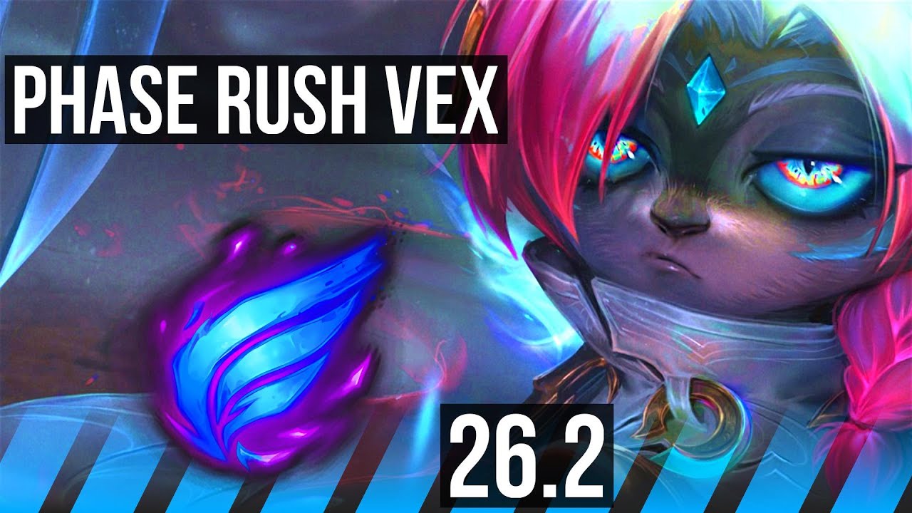 VEX vs YASUO (MID) | Phase Rush, Good KDA: 7/2/18 | EUW Master | 26.2