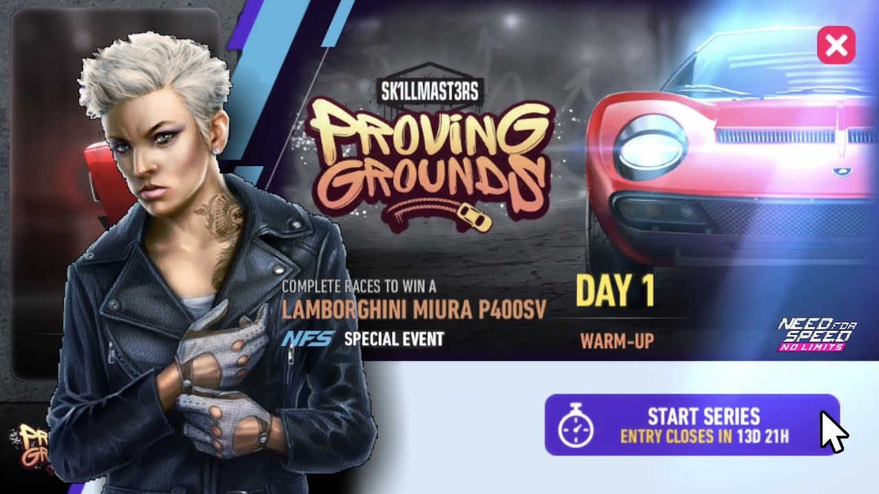 Lamborghini Miura P400SV | Day 1  WARM-UP | NFS No Limits  Proving Grounds
