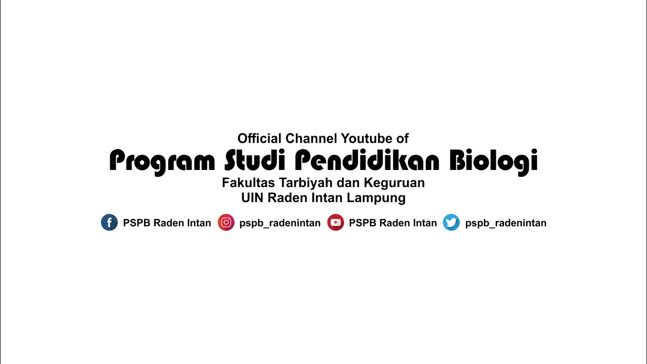 Mata Kuliah Ekologi Pertemuan II || PSPB FTK UIN Raden Intan