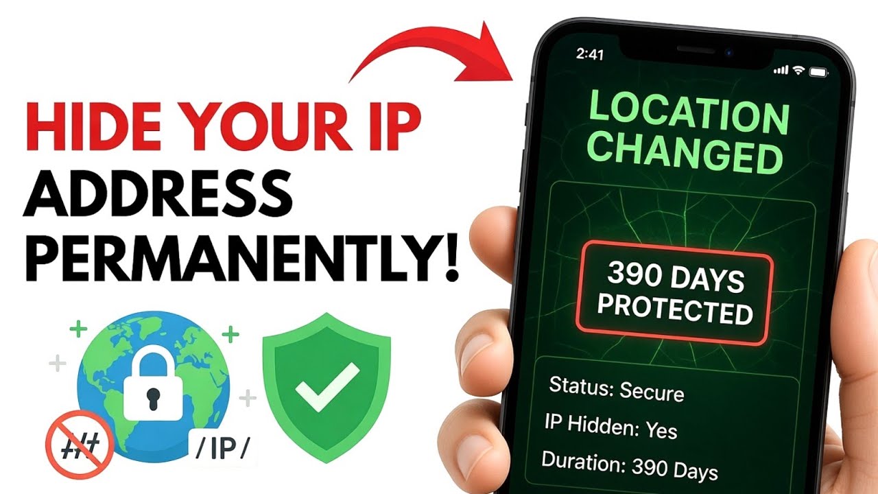 Hide Your IP Address Permanently! - How To Hide IP Address LongTerm on Android & iPhone
