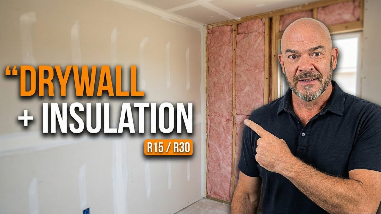 Room Addition - Serano Pl. Riverside | Part 5 Drywall + Insulation Done (R15/R30 Explained)