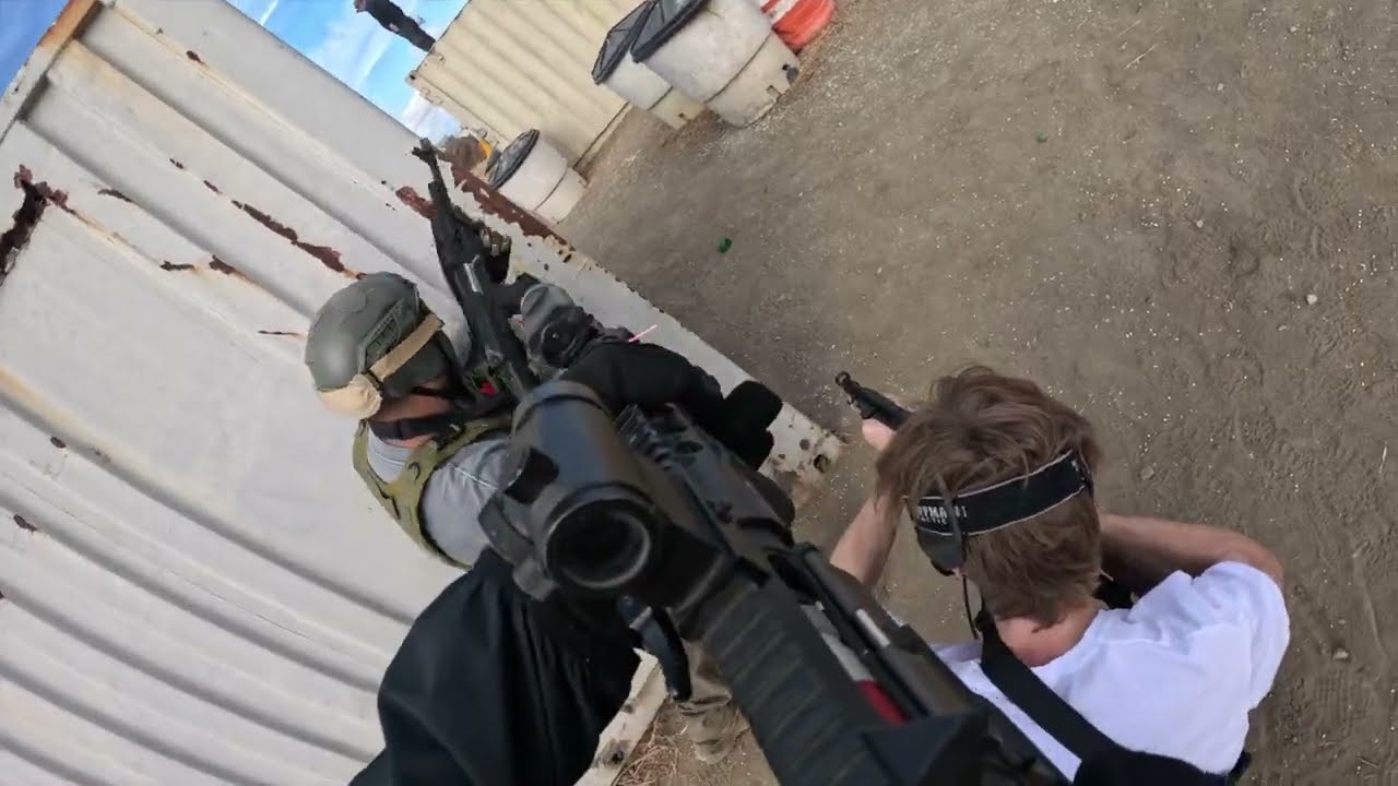 Code Red Airsoft Park Half Day trying out an AK AEG for the first time.