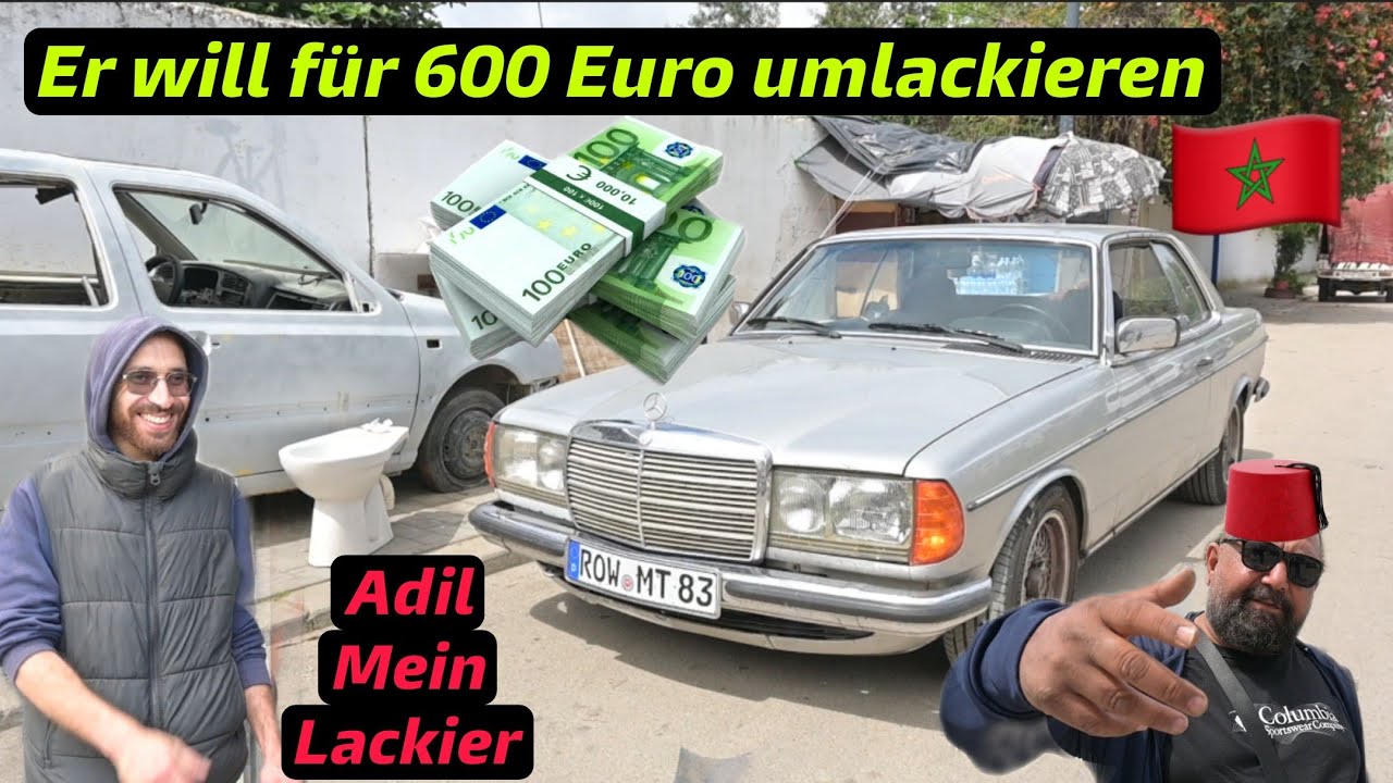 Schweißen und Umlackieren. 600 Euro.Günstigster in Marokko? ADIL verrückt