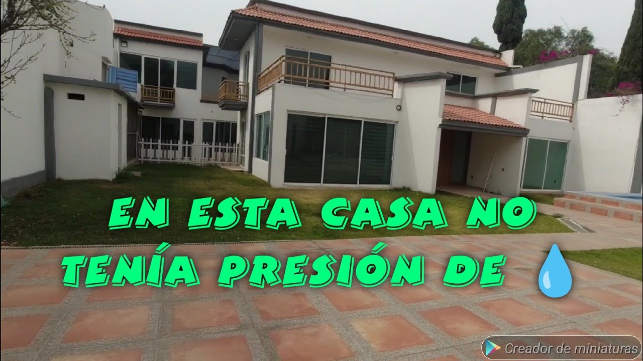 casa sin presión de agua,como solucionar