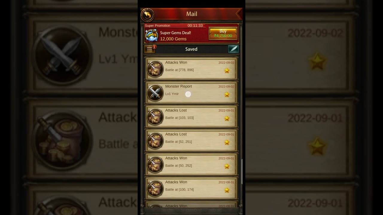 #evony A small video on SvS battle reports  server (781 vs 511)💪.