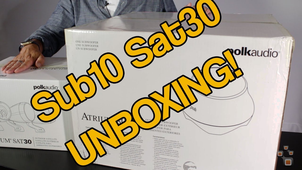 Polk Audio Atrium Sub-10 and Sat-30 Unboxing