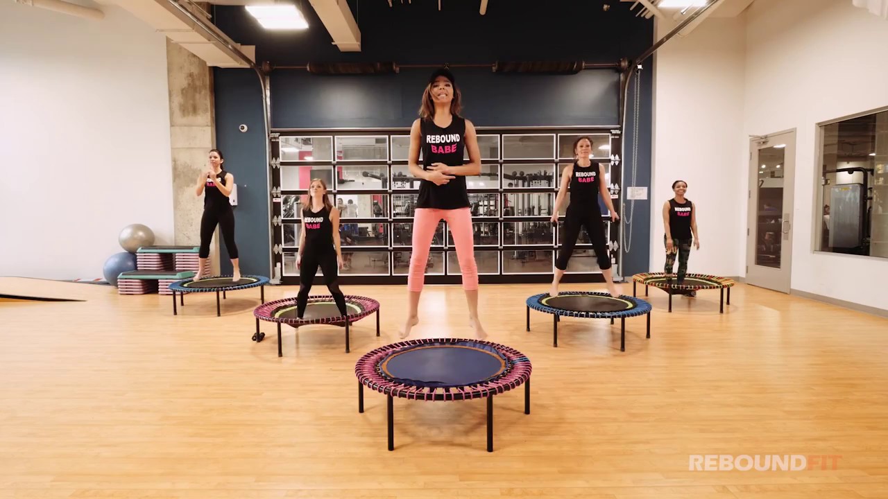 ReboundFit Intermediate Warm Up Routine on Mini Trampolines to Will You Be There by Michael Jackson