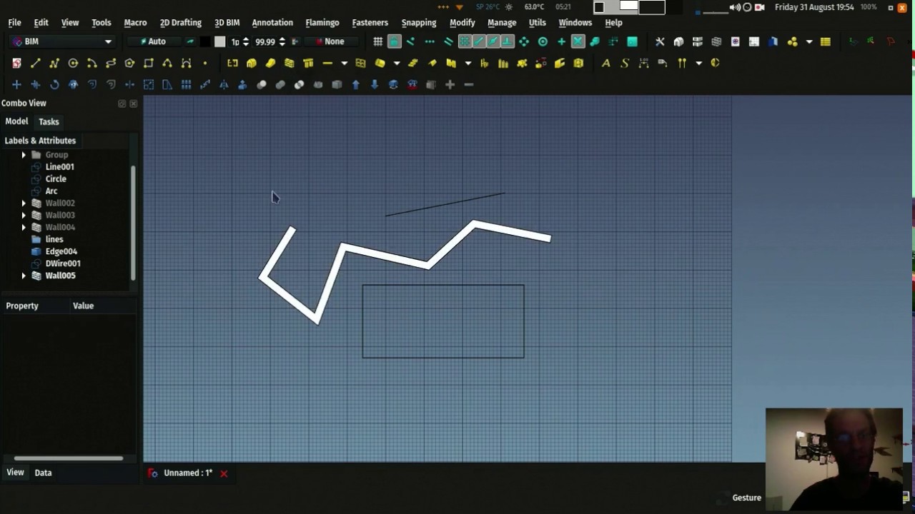 BIM с использованием FreeCAD — 2D-объекты
