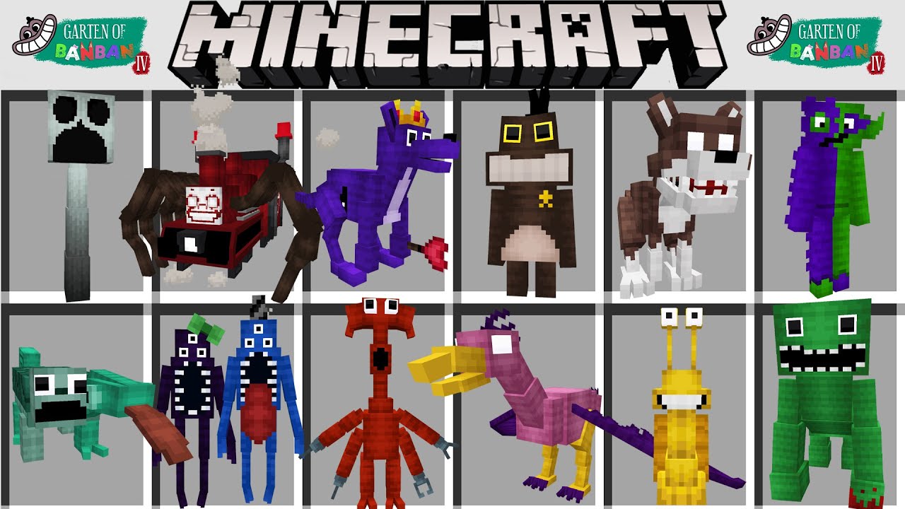 ГАРТЕН ОФ БАНБАН 4 МОД В МАЙНКРАФТ ! GARTEN OF BANBAN 4 ADDON MINECRAFT BEDROCK MOD