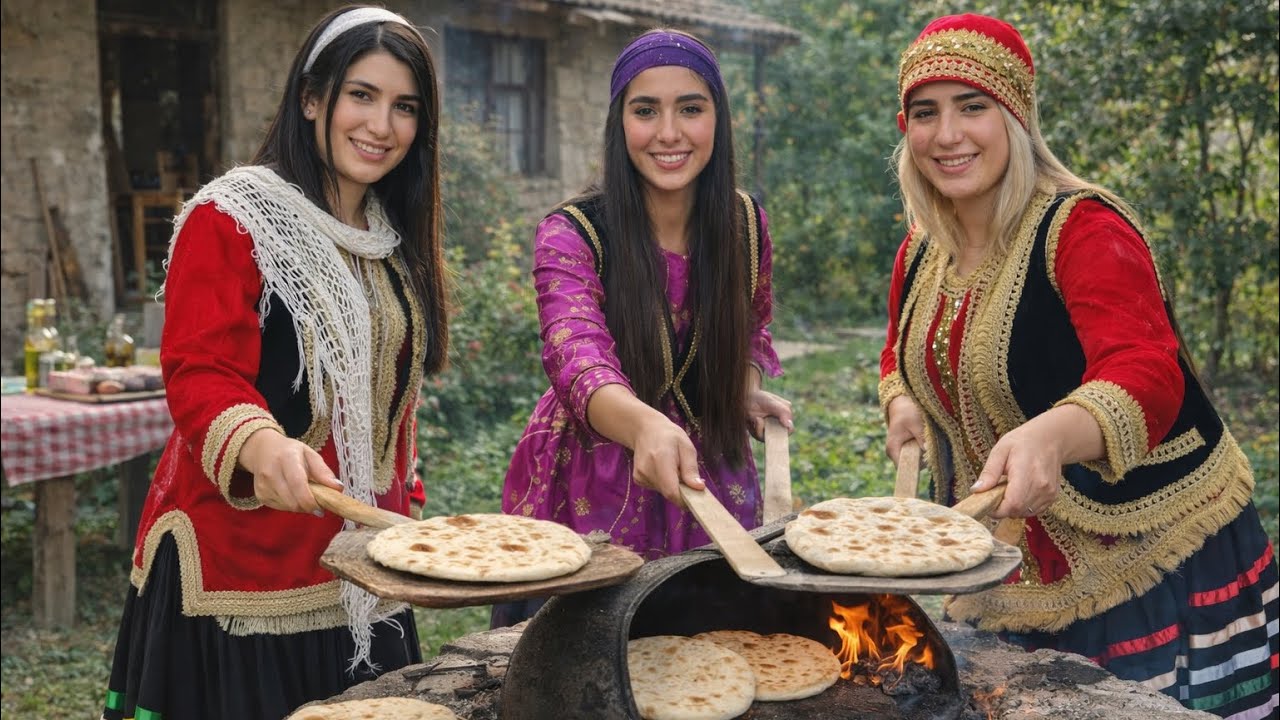 Baking Traditional Village Bread Outdoors 🌿🔥 | Simple Countryside Life