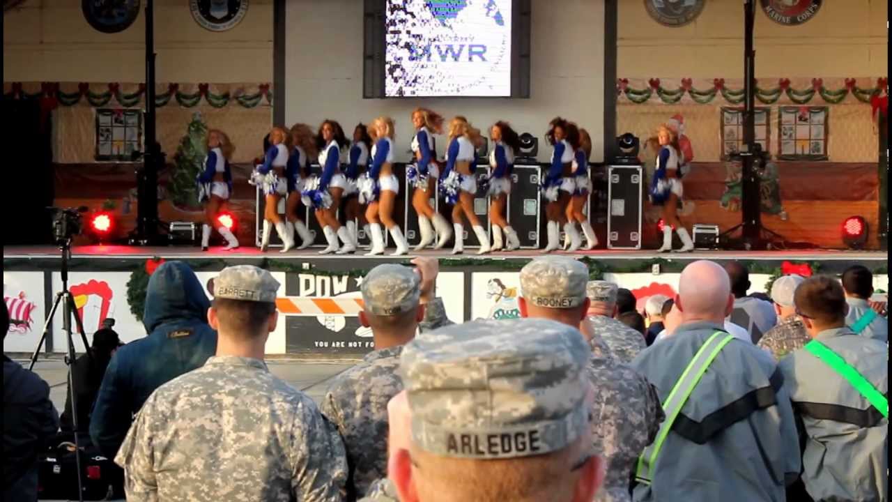 Cowboys Cheerleader USO Tour Kuwait 2012