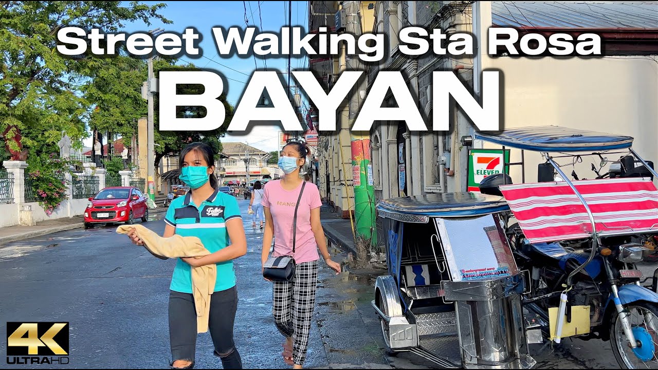 The Locals of STA ROSA BAYAN Laguna Philippines - Walking Tour [4K]