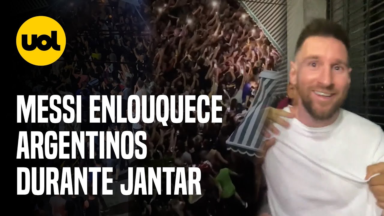 MESSI sai para jantar e ENLOUQUECE ARGENTINOS na porta do restaurante