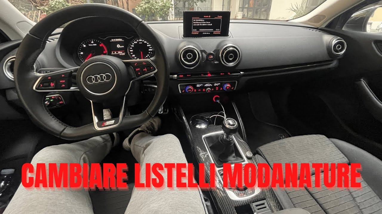 come cambiare listelli modanature audi a3 2012-2019
