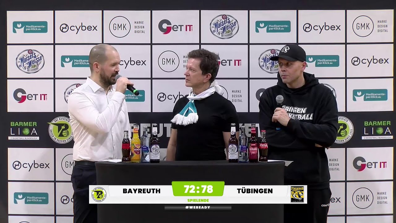 Pressekonferenz: BBC Bayreuth vs. Tigers Tübingen, 20.12.2025