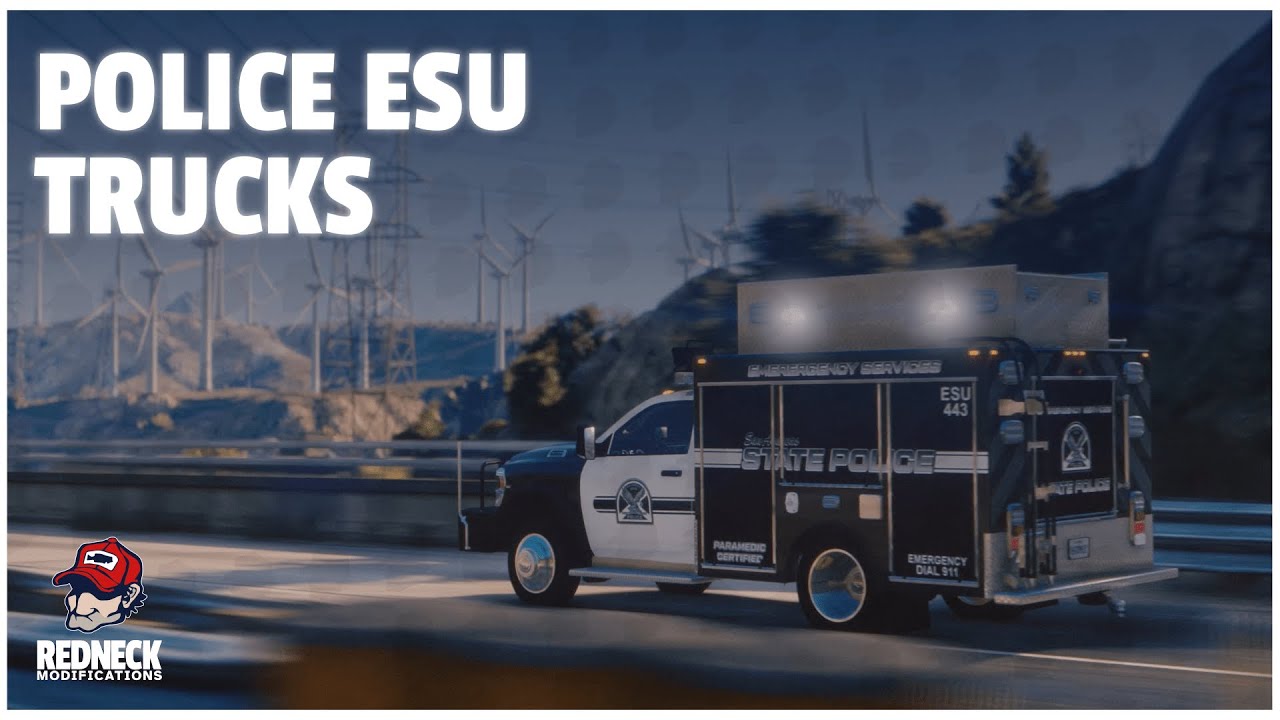 Police ESU & Bomb Squad Trucks | GTA 5 Vehicle Model Showcase