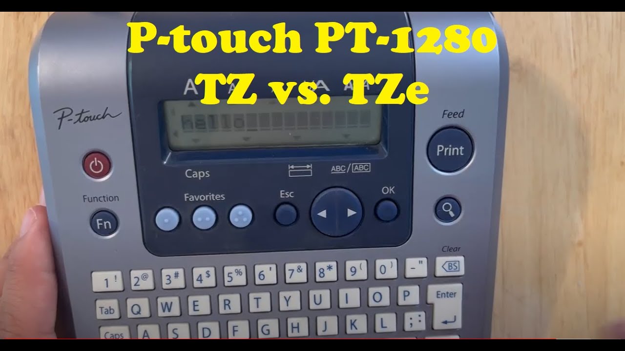 Brother PT1280 P-touch Label Maker: Basic Setup, Inserting TZ tape or TZe Tape