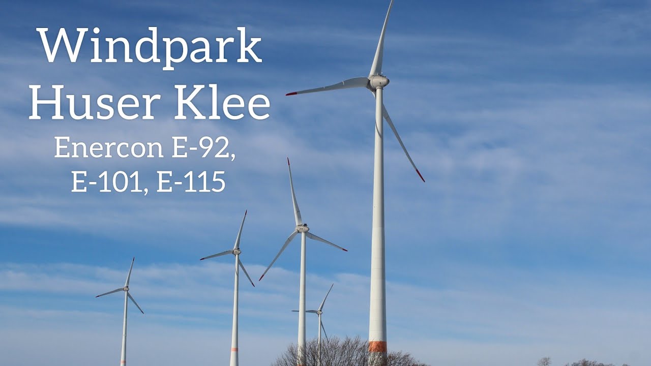 Windpark Huser Klee im Schnee | Enercon E-92, E-101, E-115