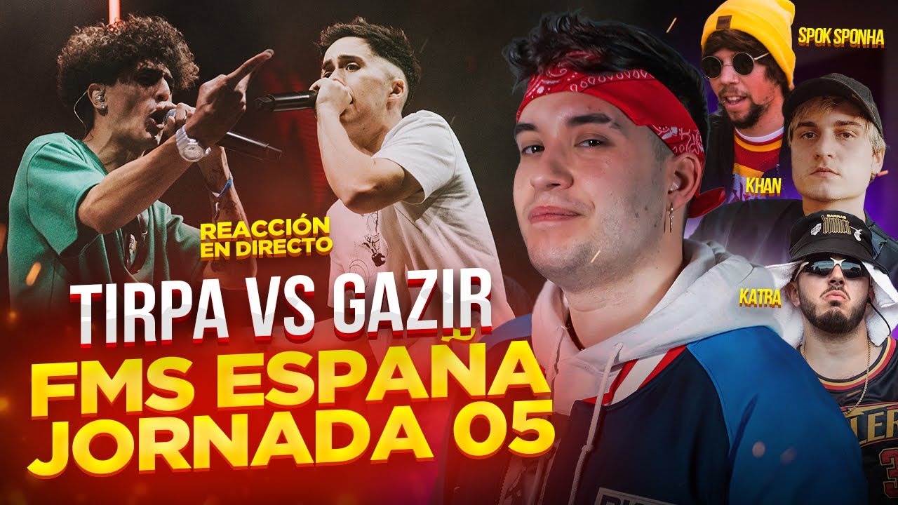 ¡QUÉ BATALLÓN LA XXTA MADRE 😱😱! TIRPA VS GAZIR - - REACCIÓN FMS ESPAÑA J05