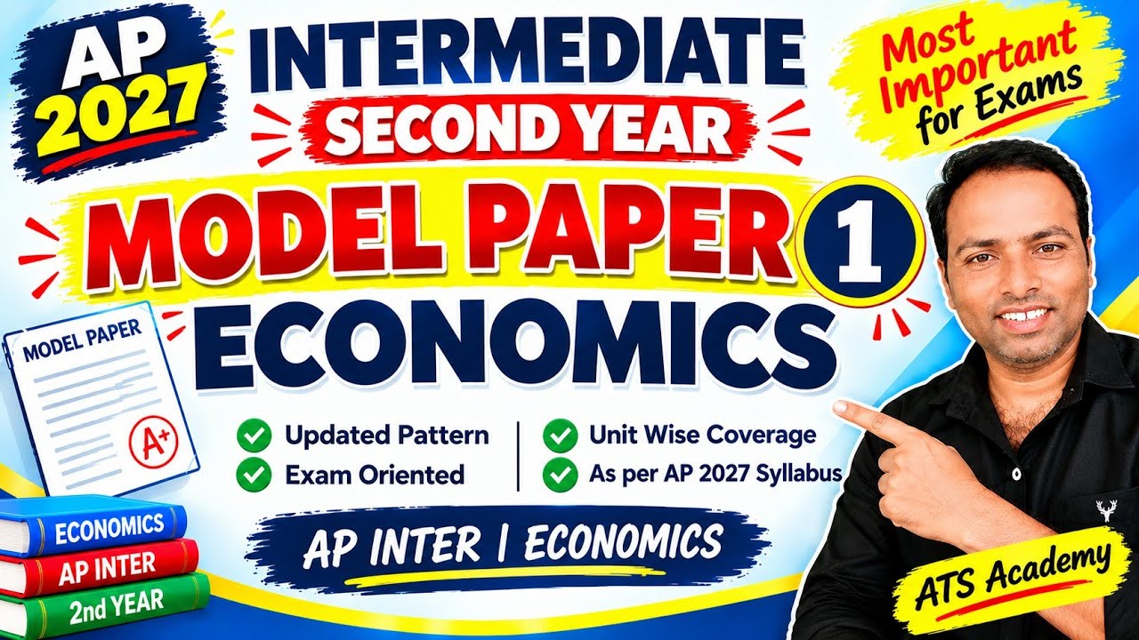 Inter 2nd Year Economics Model Paper - 1 ( 2026 - 2027 ) AP