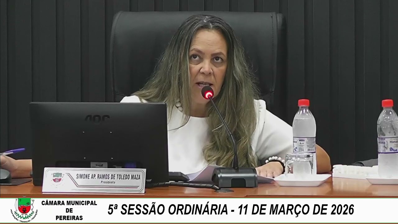 5ª SESSÃO ORDINÁRIA   11 DE MARÇO DE 2026
