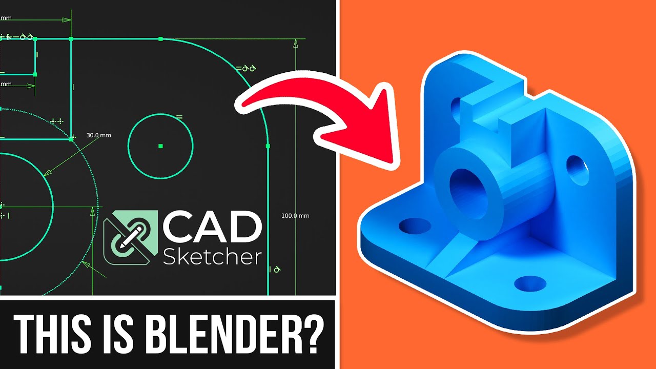 Моделирование САПР в Blender 3.2 | Использование САПР Sketcher