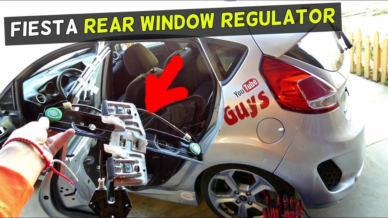 FORD FIESTA REAR WINDOW REGULATOR REPLACEMENT REMOVAL FIESTA MK7