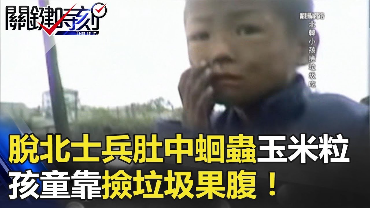 真實北韓！！脫北士兵肚中僅存蛔蟲、玉米粒！！孩童靠撿垃圾果腹！！ 關鍵時刻 20171116-5 朱學恒 黃創夏 傅鶴齡