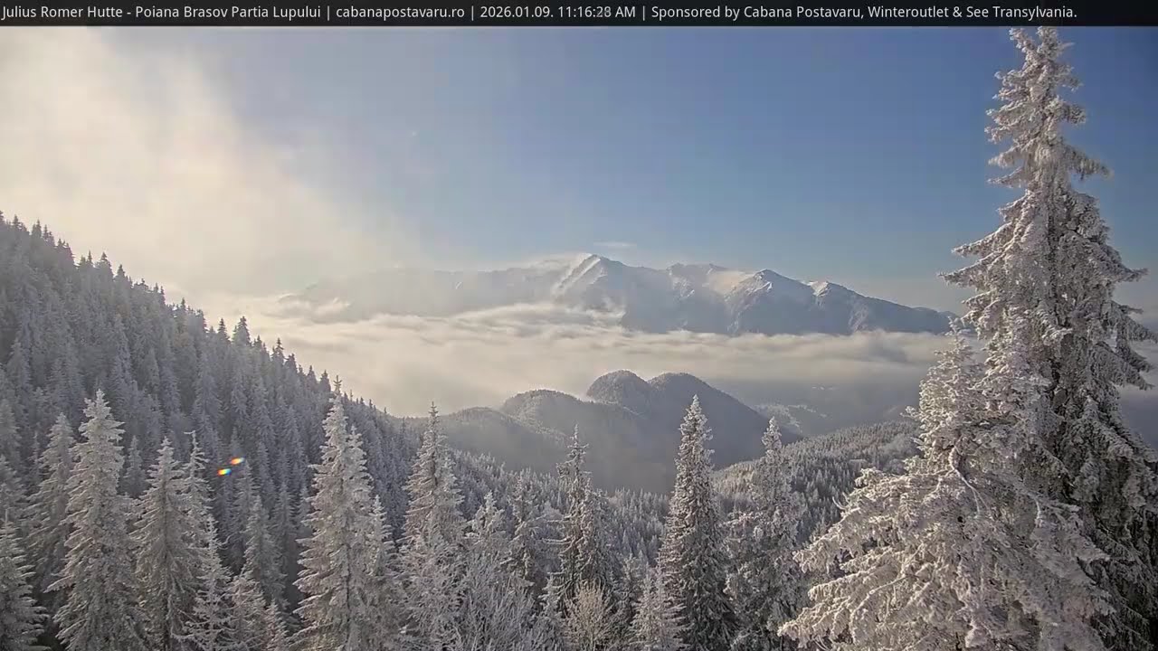 Poiana Brașov Timelapse  | Julius R&ouml;mer H&uuml;tte & Cabana Postăvarul Live Webcam
