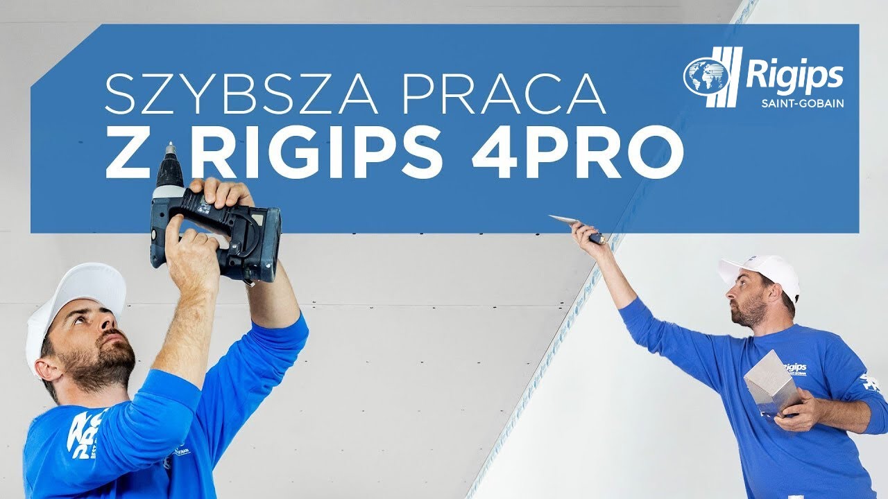 Płyty Rigips 4PRO&trade;. Po co pracować dłużej, jak można kr&oacute;cej?!