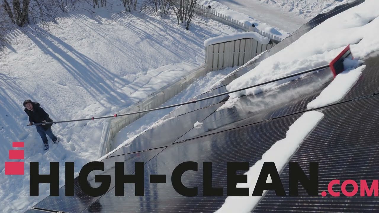 High Clean Solarpanel Snowremover