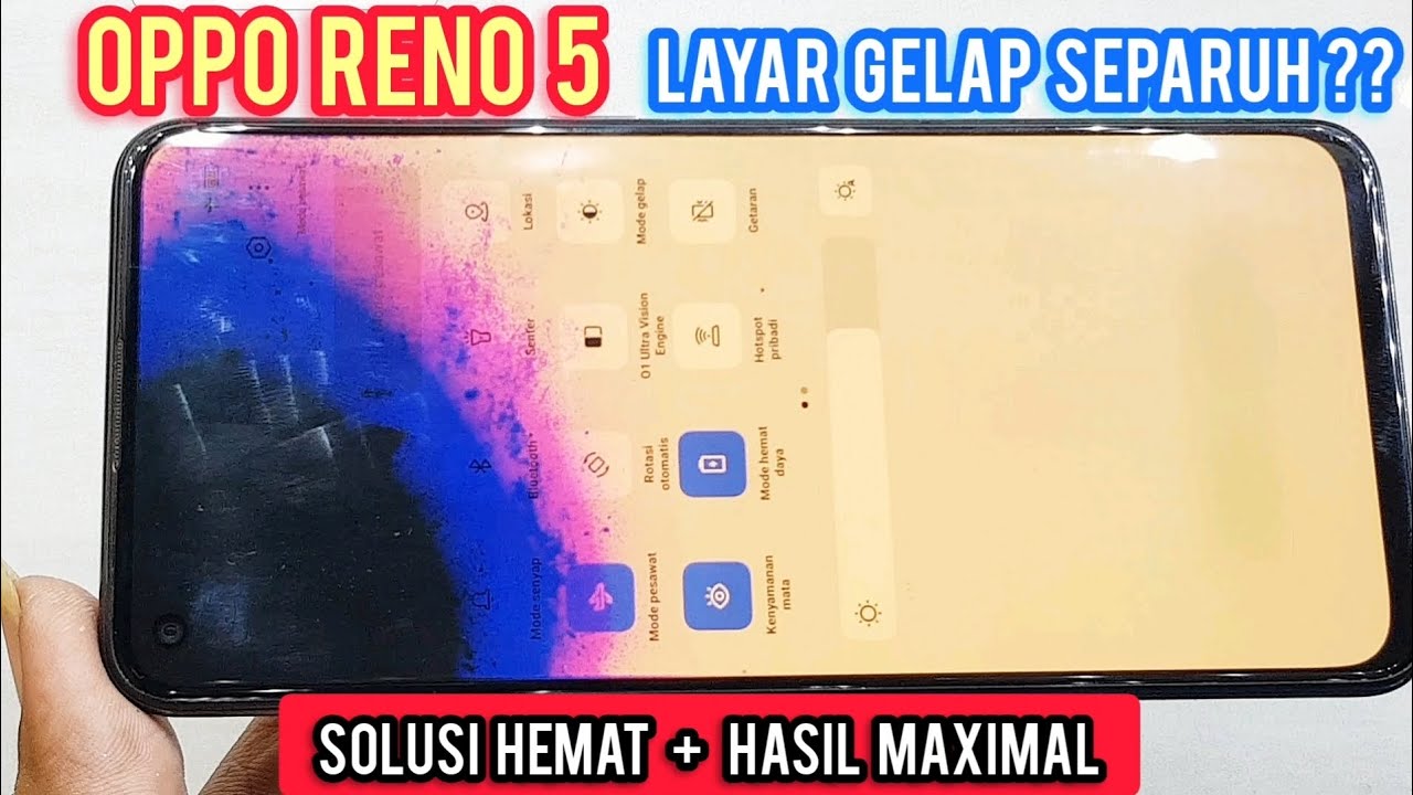 OPPO RENO 5 LCD GELAP SEPARUH LAYAR HITAM  ‼ RAHASIA PROSES CARA PENGGANTIAN LCD KW HASIL MAXIMAL ‼