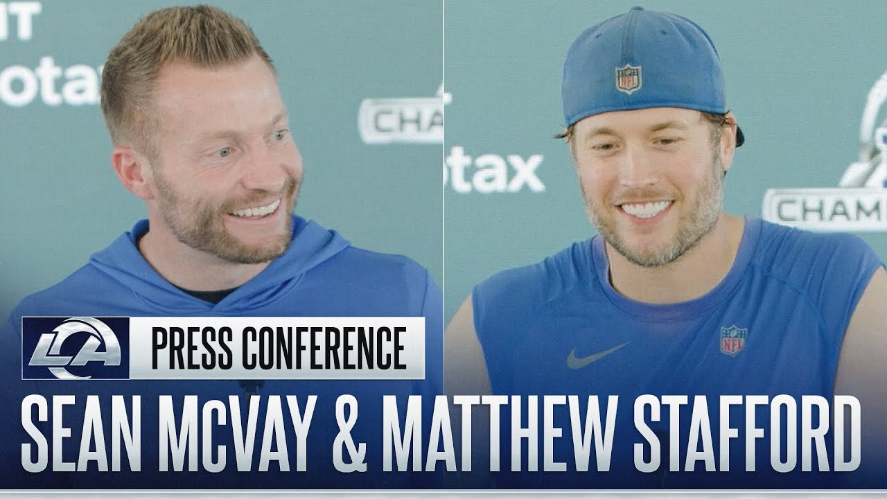 Sean McVay & Matthew Stafford On Sunday's High-Stakes Matchup, Staying Present & Team Mindset