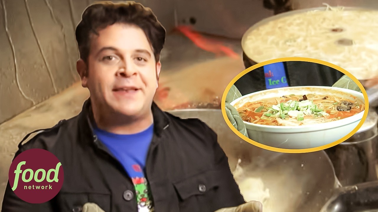 Adam Richman Takes On America's Hottest Ramen Challenge | Man V Food With Adam Richman