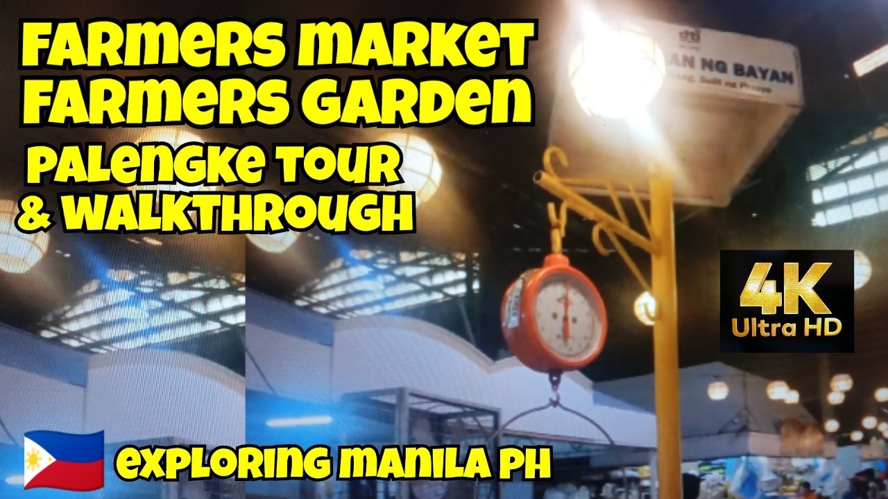 🇵🇭 FARMERS MARKET & FARMERS GARDEN : Palengke Tour & Walkthrough | Exploring Manila, Philippines