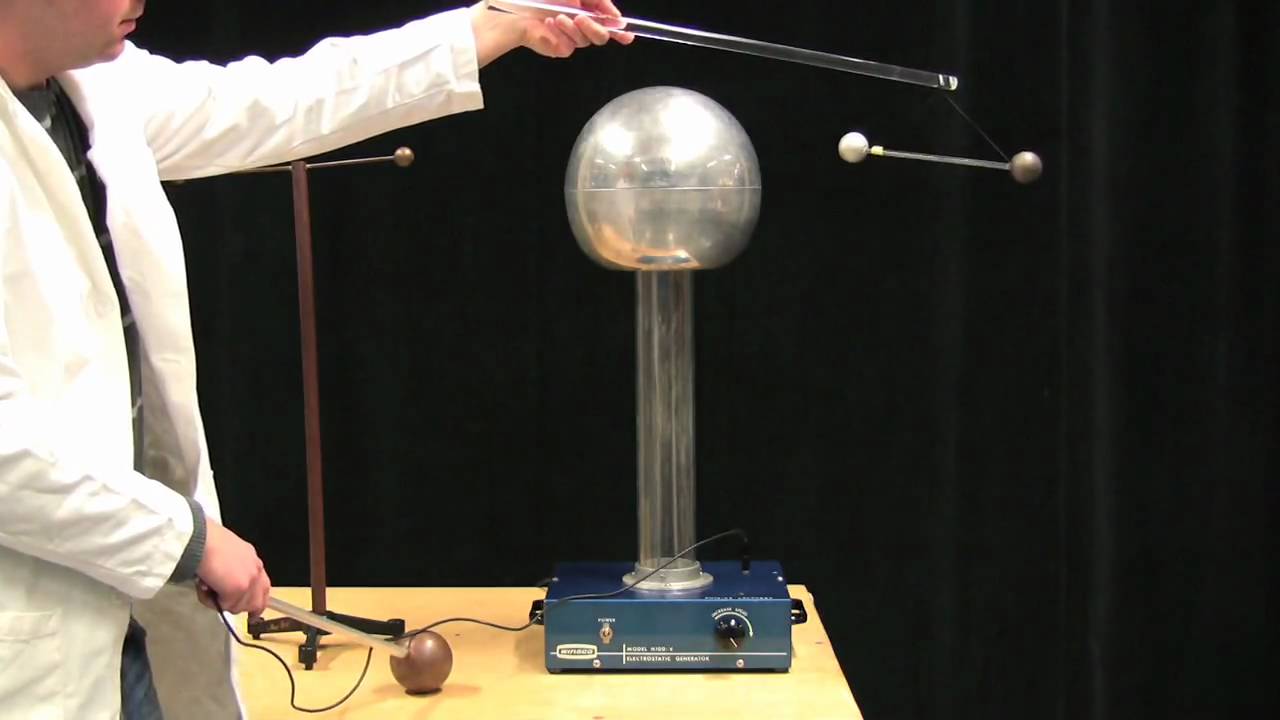 MIT Physics Demo -- Inducing Dipoles with a Van de Graaff Generator