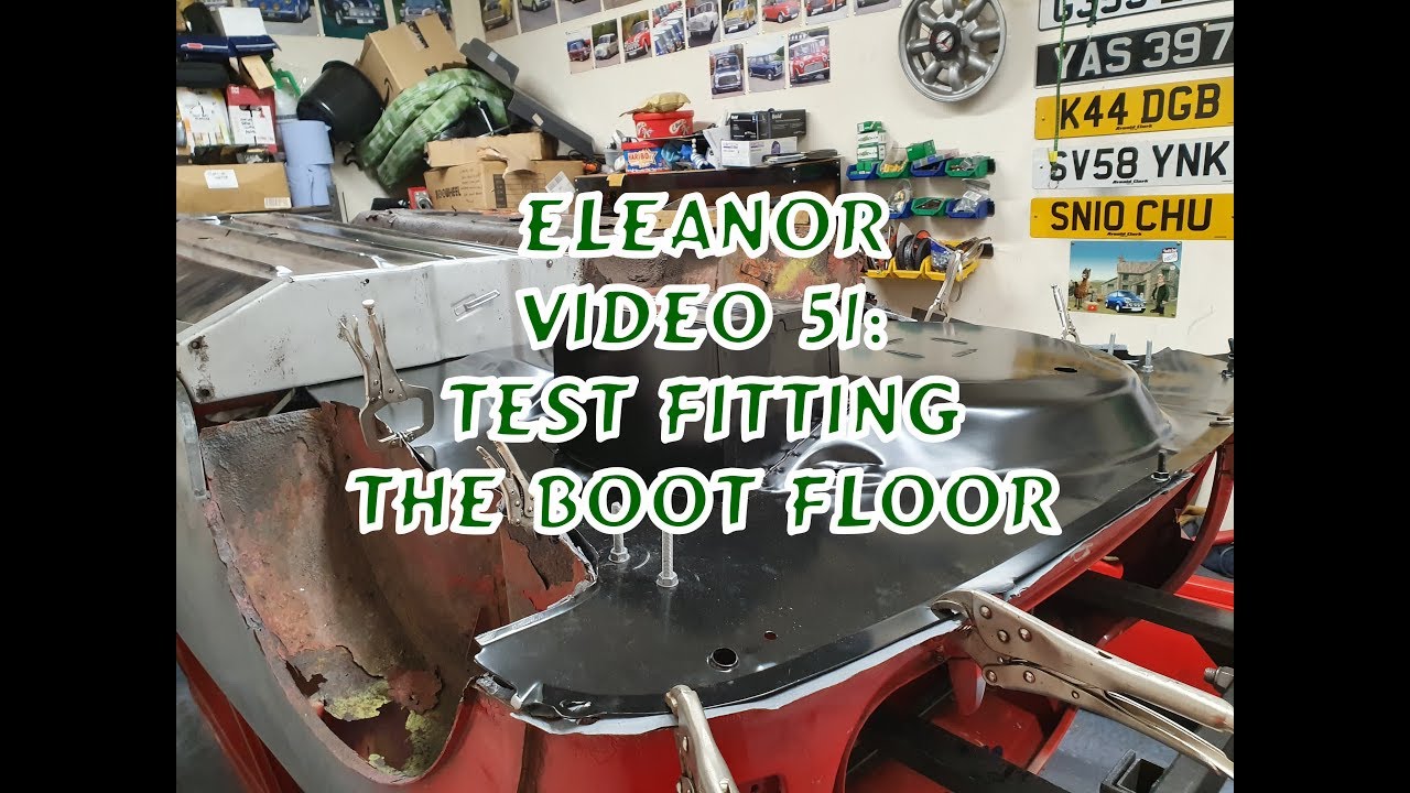 Classic Mini Restoration: Eleanor Video 51, Test Fitting The Boot Floor