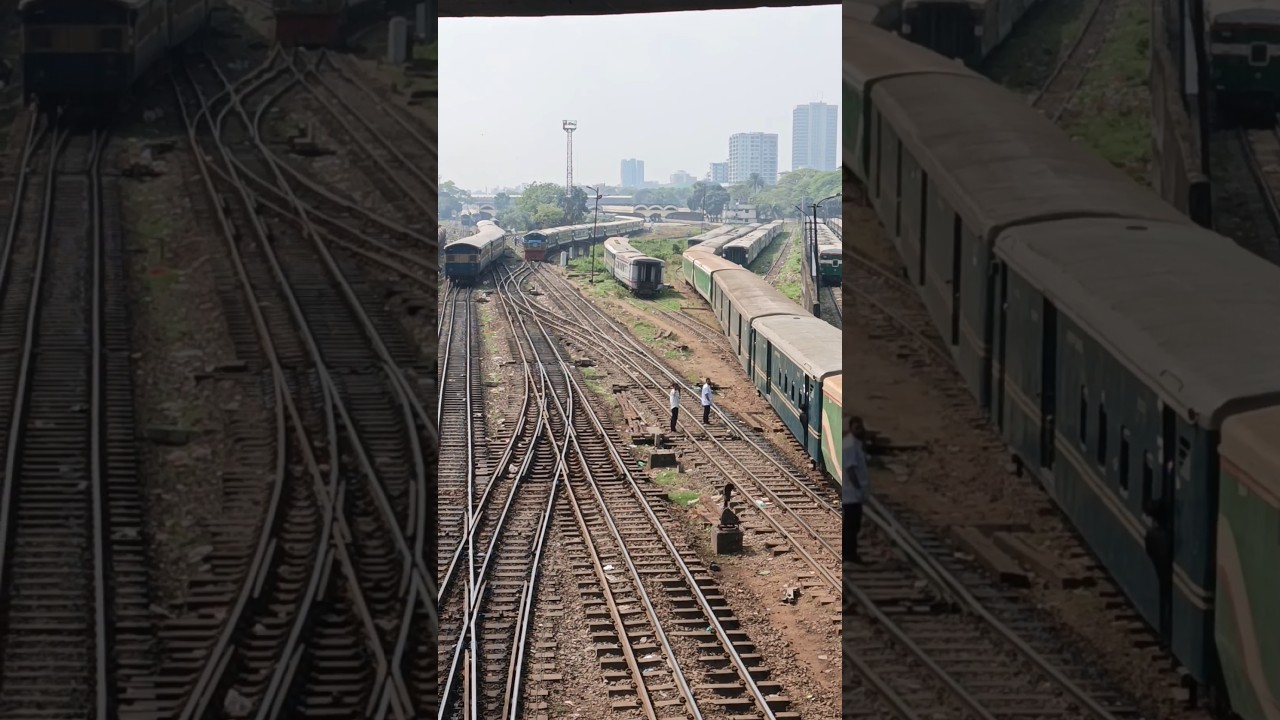 The busiest railway station in Dhaka #youtubeshorts #railwaycontent #shorts