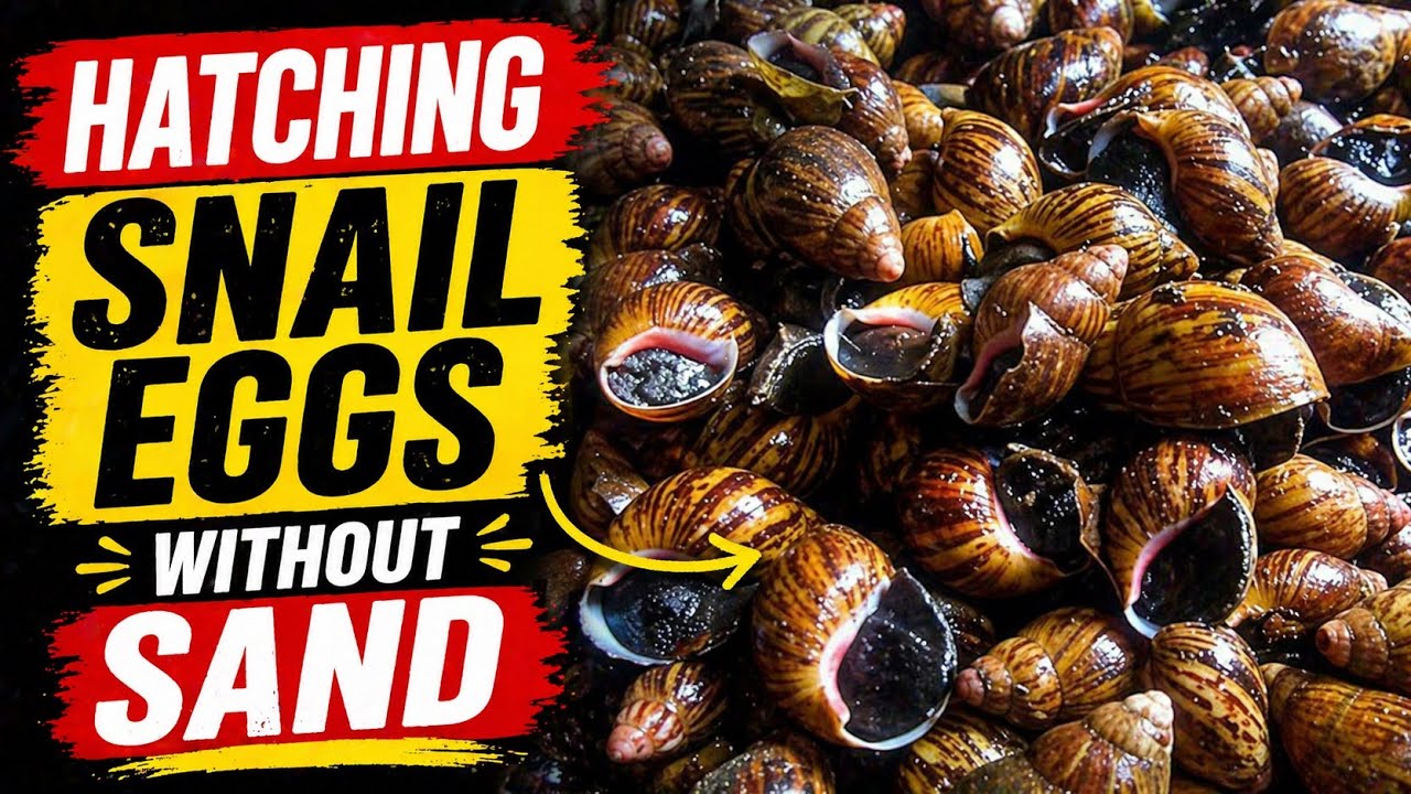 The Newest way of hatching snail eggs/2024