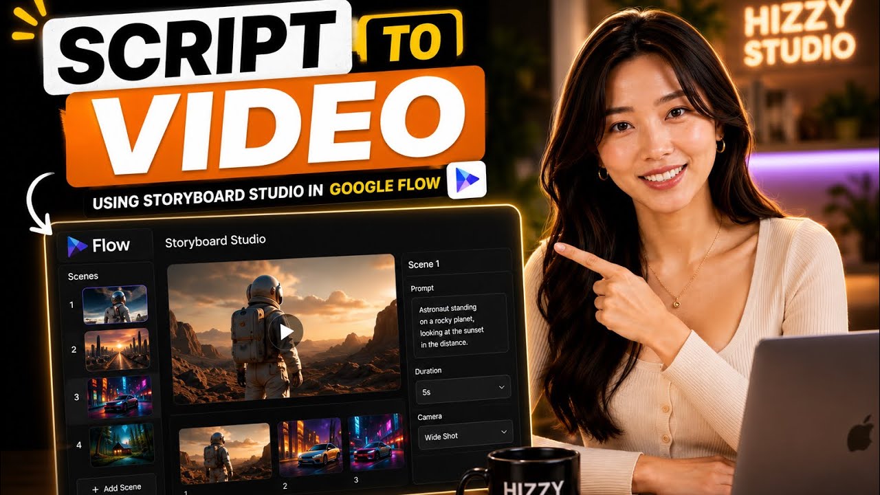 Google Flow Storyboard Studio Tutorial | Complete Beginner Guide