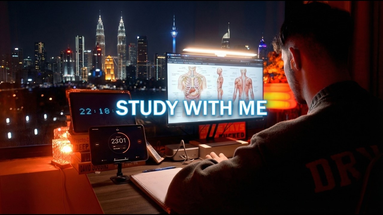 1-Hour Study With Me - Pomodoro, Medical Student, Hyperfocus