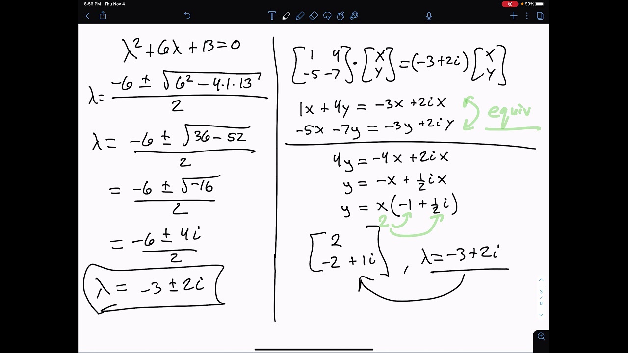 8.2: Homogeneous Linear Systems: Complex Roots Example